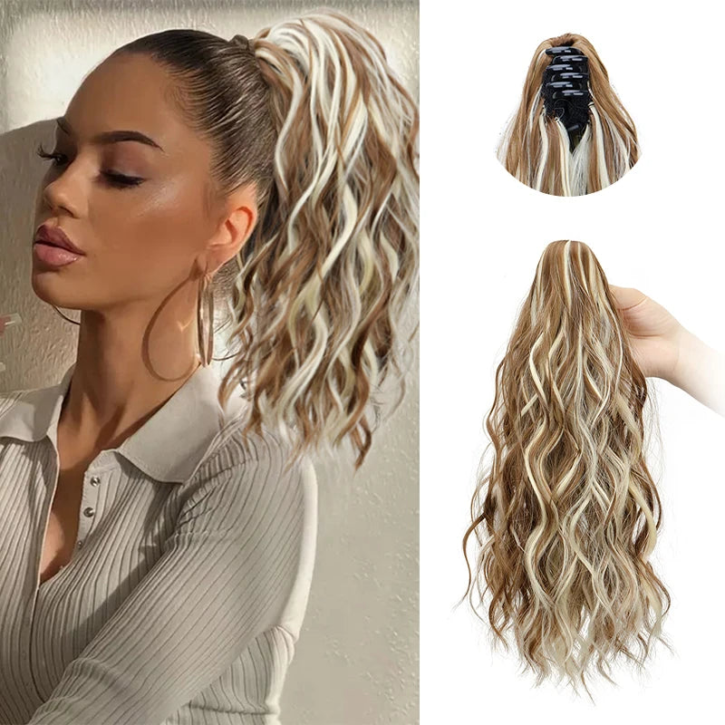 Curly Claw Clip Ponytail Hair Extension for Women