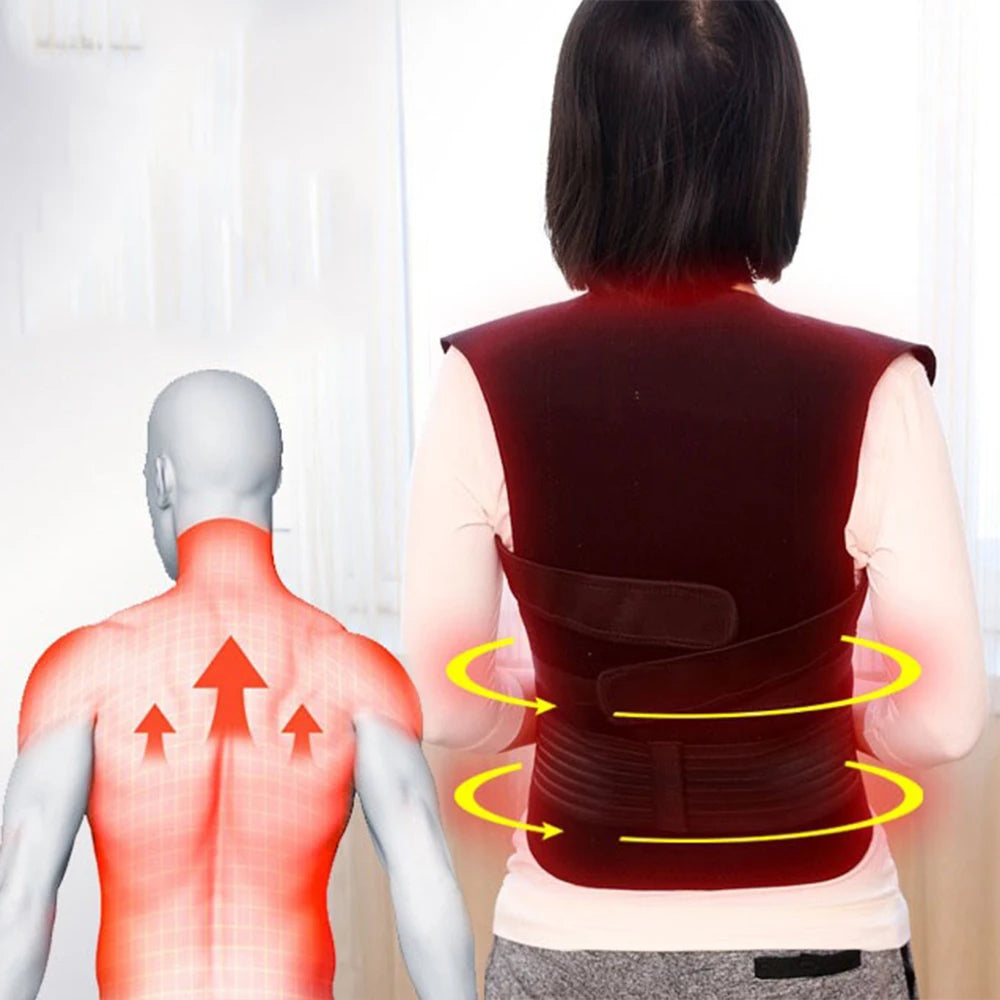 Self-Heating Tourmaline Magnetic Back and Shoulder Support Brace - 11