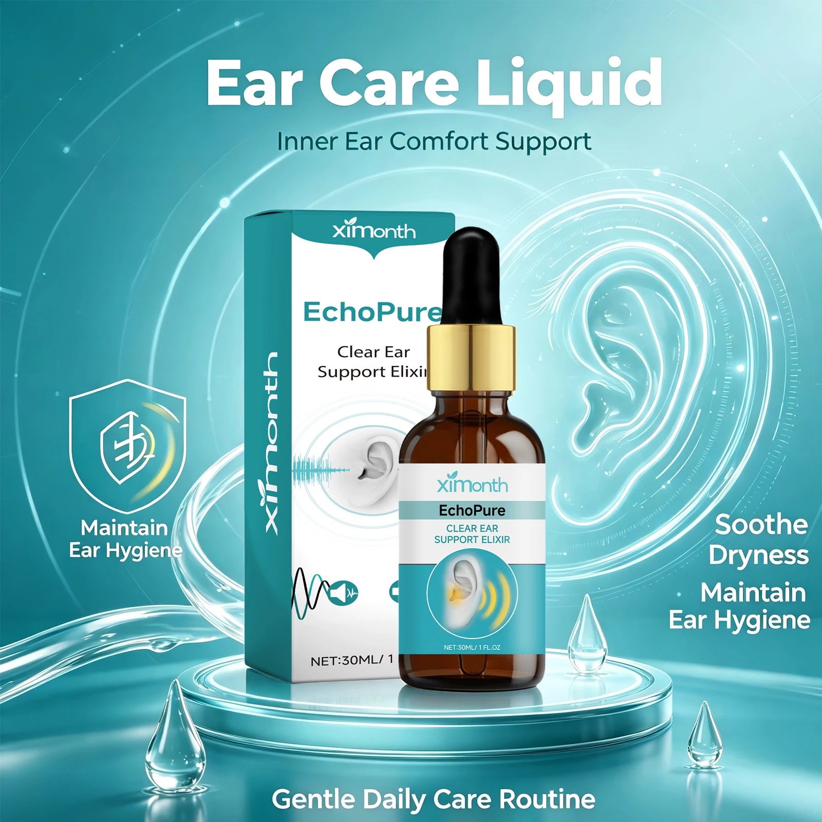 Natural Ear Wax Removal Drops for Tinnitus Relief and Ear Canal Cleaning - 5
