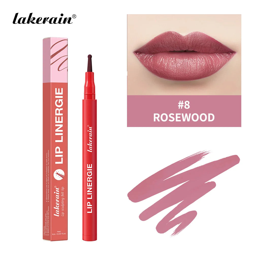 Waterproof Felt Tip Lip Liner Stain for Long Lasting Sculpted Lips - 40