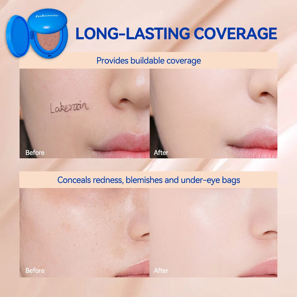 Long-Lasting Cushion Foundation with Sun Protection and Semi-Matte Finish