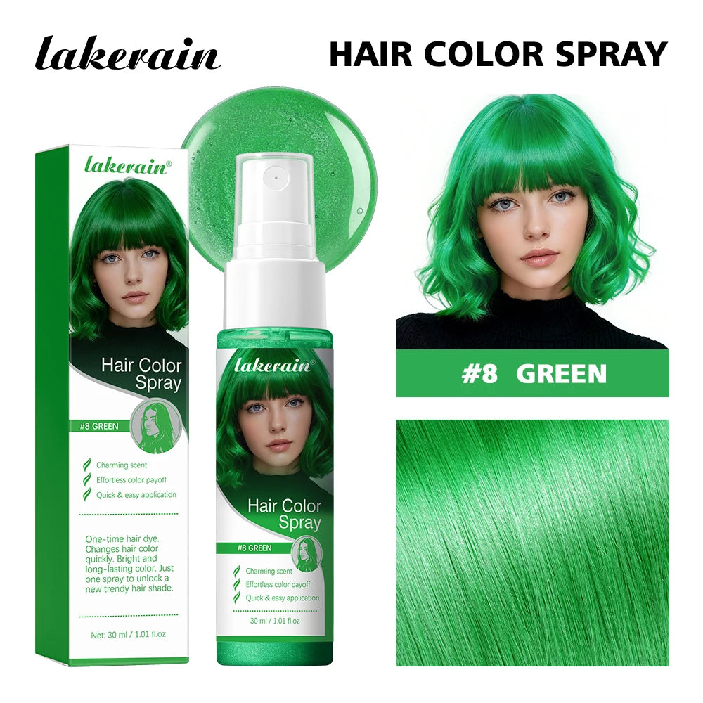 Temporary Washable Hair Color Spray for Instant Vibrant Styling - 24