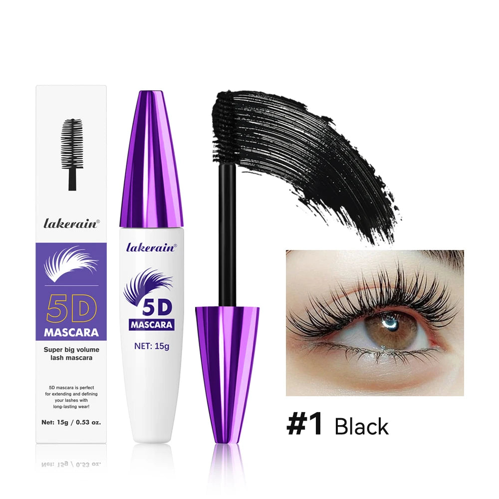 Waterproof 5D Lengthening and Volumizing Mascara for Long-Lasting Lashes - 22