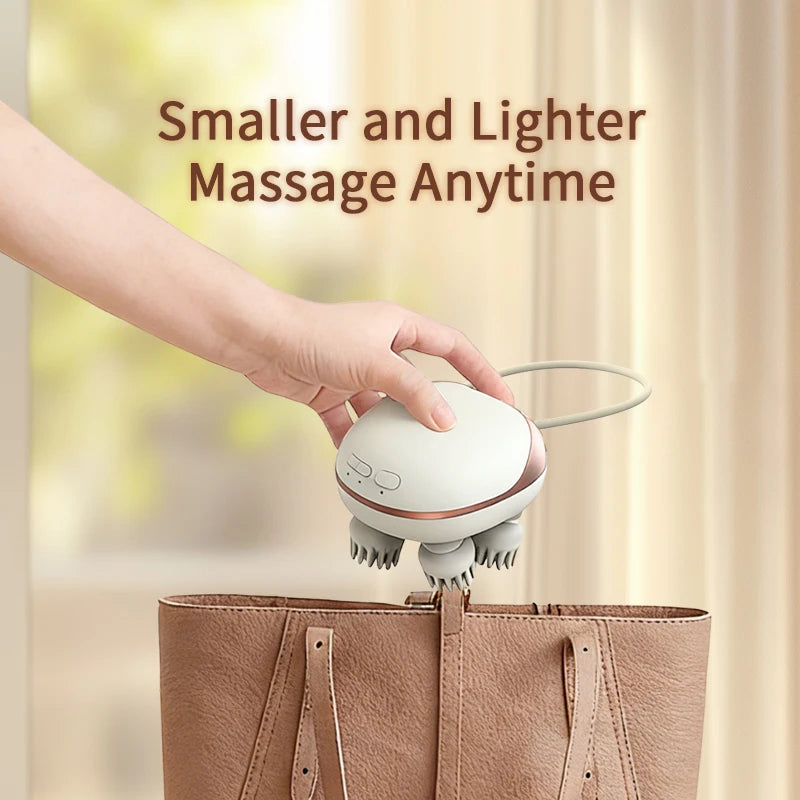 Waterproof Cordless Electric Scalp and Full Body Massage Machine