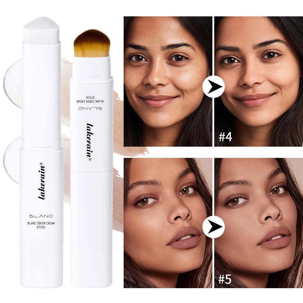 Color-Changing Foundation Stick with Built-in Blending Brush