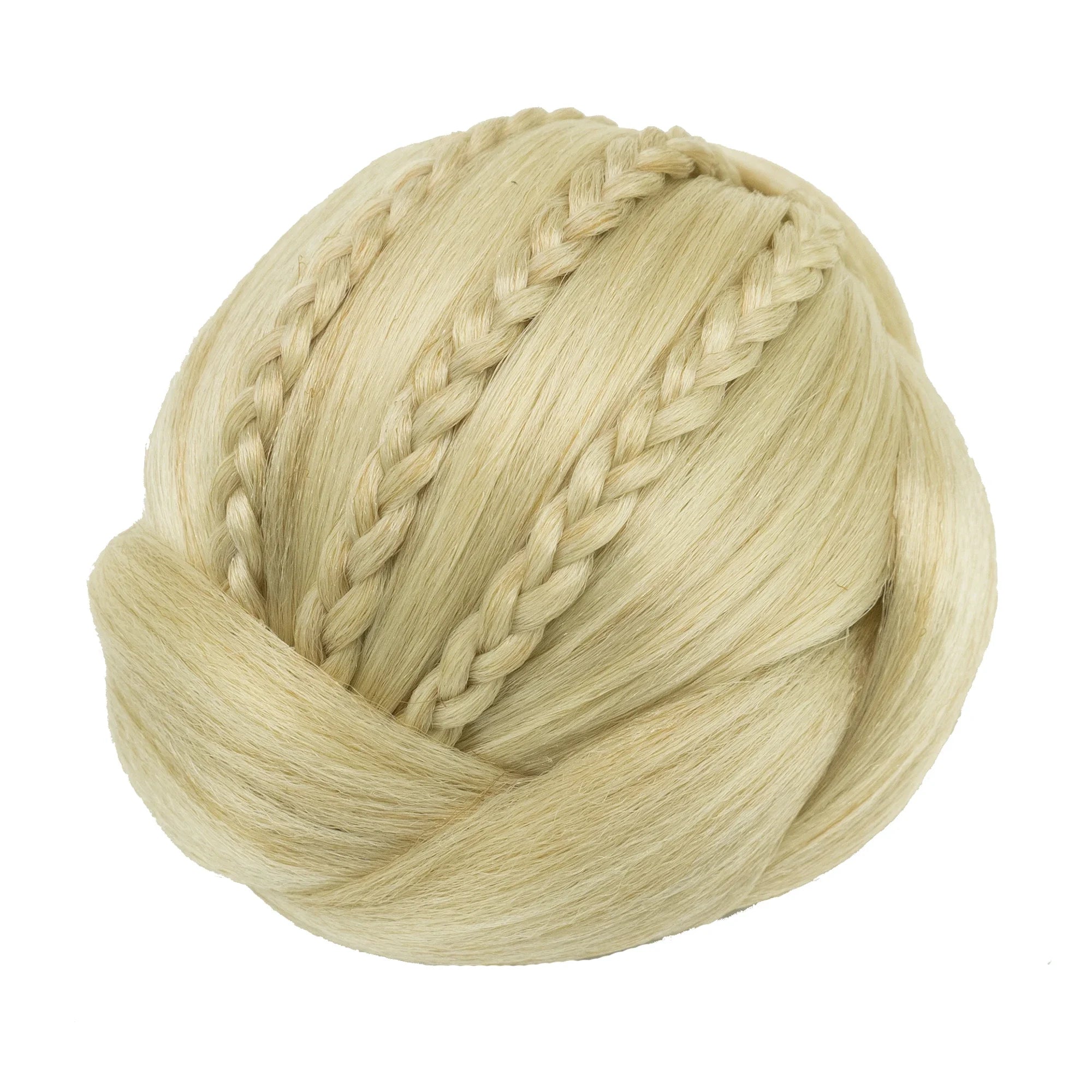 Synthetic Braided Donut Chignon Hair Bun Extension for Elegant Updos - 4