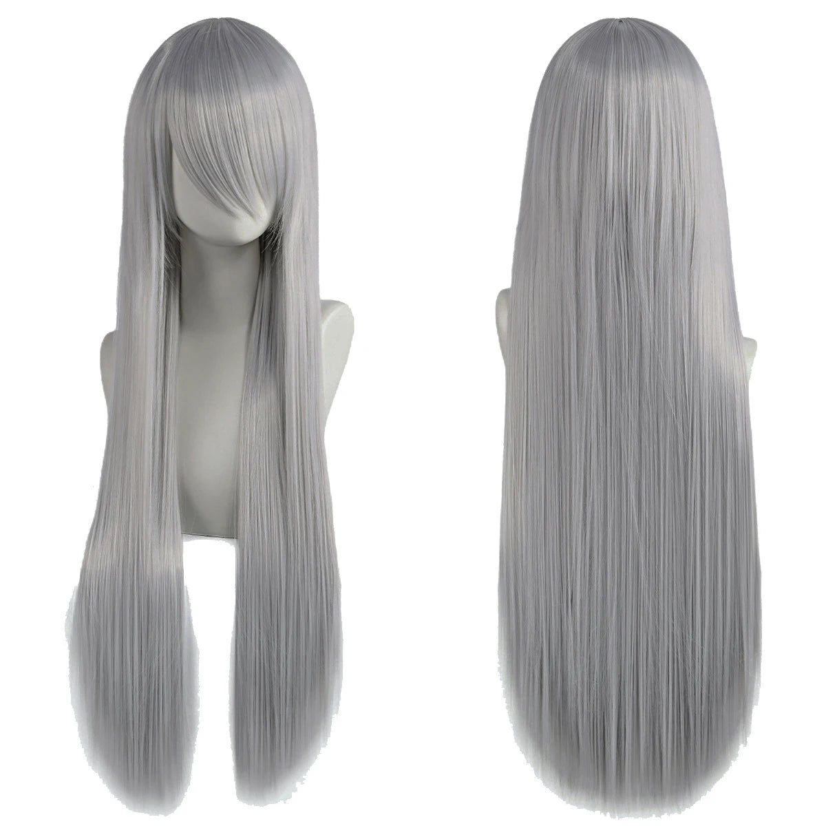 Long Straight Synthetic Cosplay Wig with Bangs