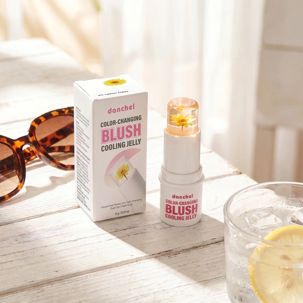 pH Adaptive Color Changing Jelly Blush for Lips Cheeks and Eyes