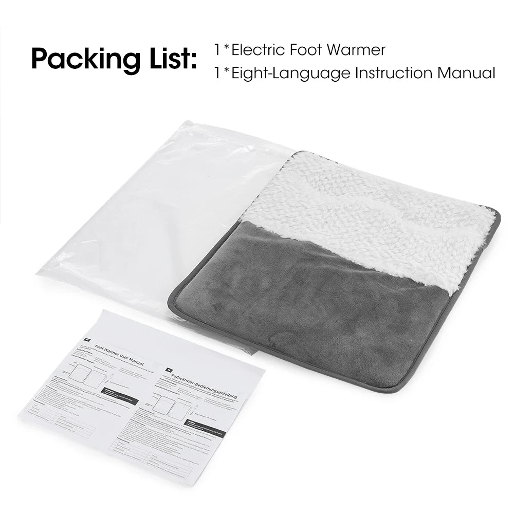 USB Electric Heated Foot Warmer for Home and Office Comfort