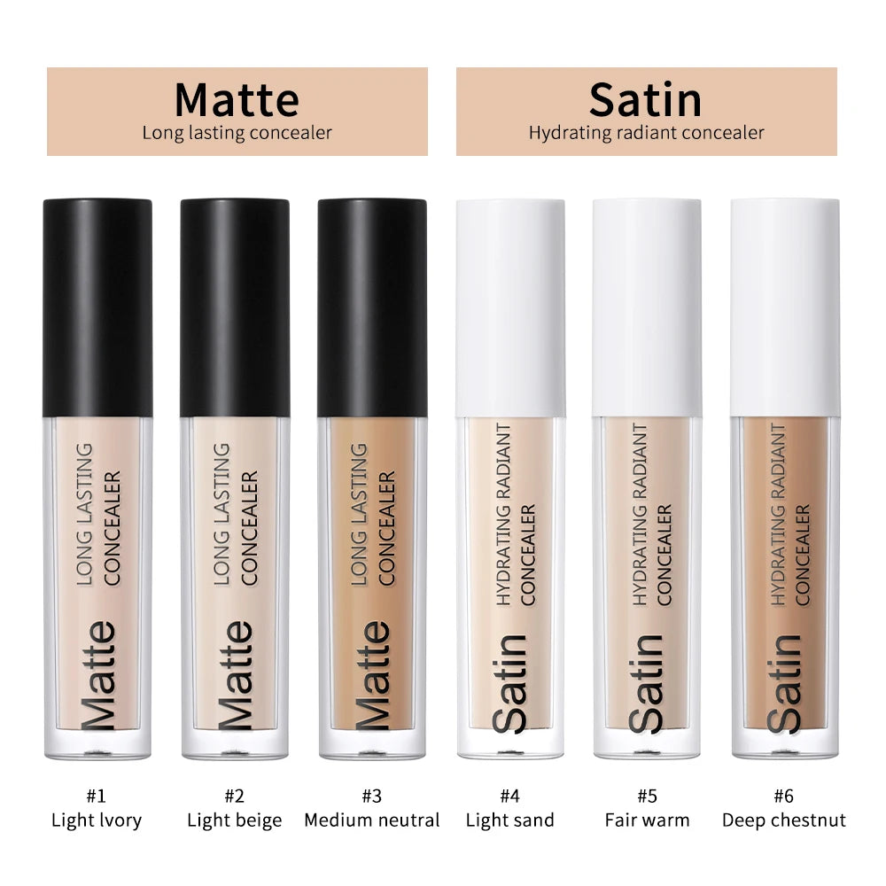 Full Coverage Matte Finish Liquid Concealer for All Skin Types