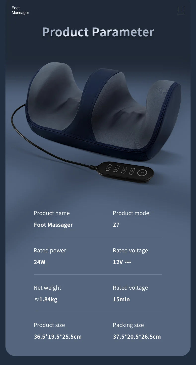 Multifunctional Shiatsu Foot and Calf Massager with Soothing Heat