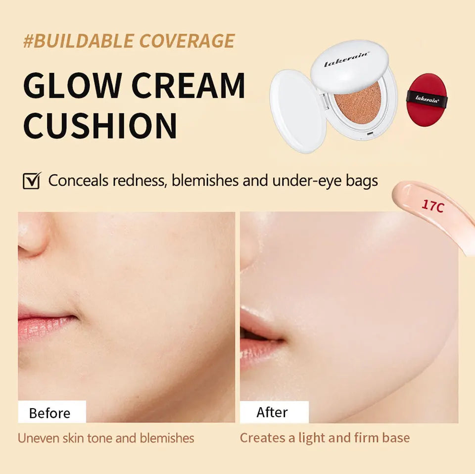 Dewy Glow Hydrating Air Cushion Foundation for Natural Radiant Skin - 11