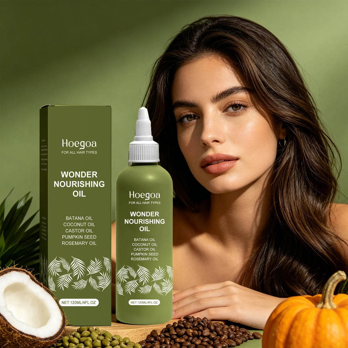 Nourishing Herbal Hair Growth Oil for Damaged Hair Repair and Strength