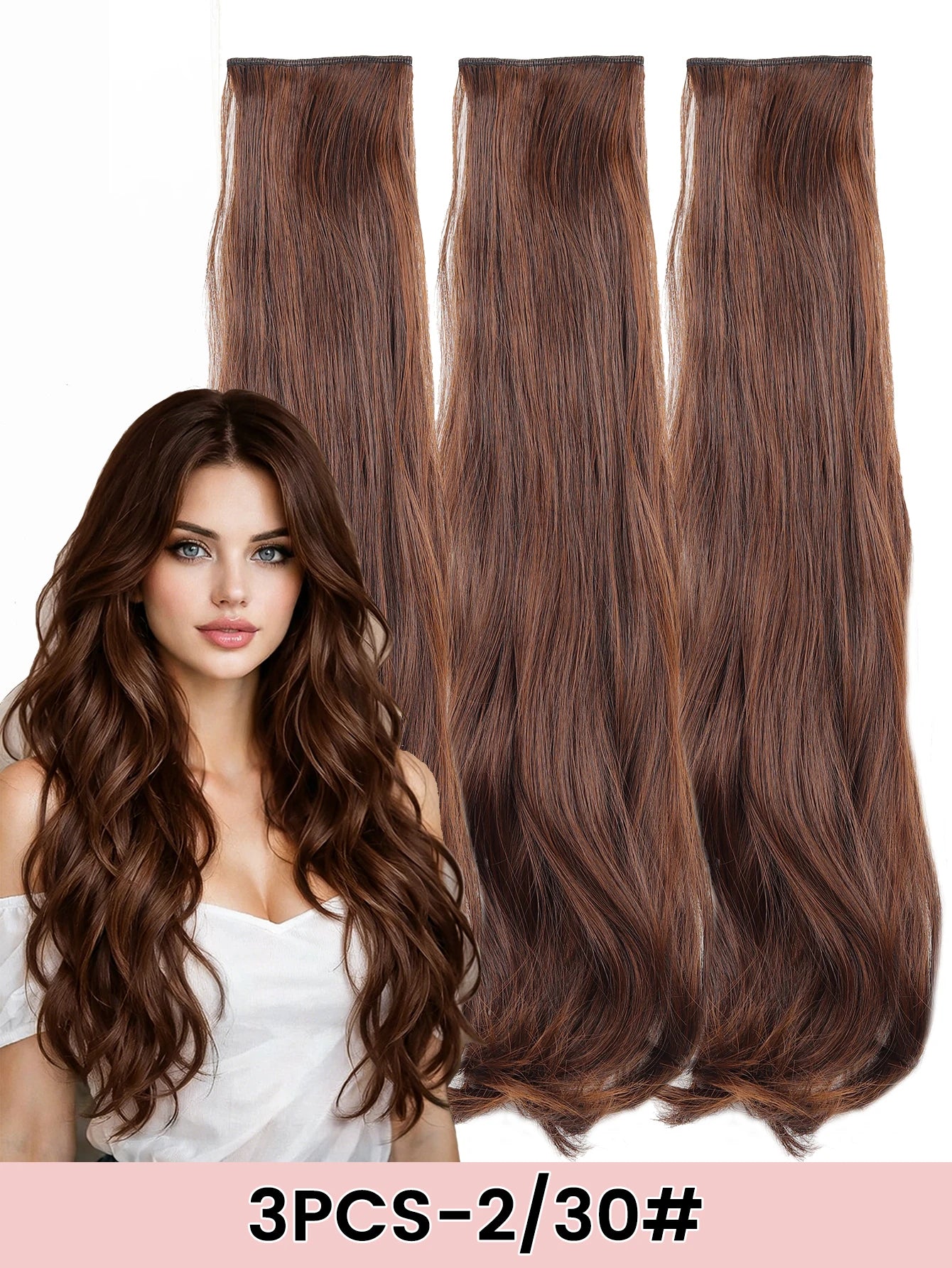 Wavy Clip-In Hair Extensions for Instant Volume and Length - 19