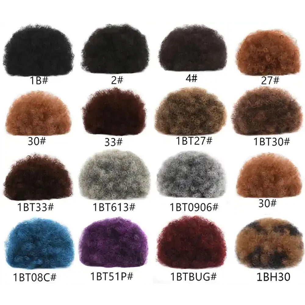 Afro Puff Synthetic Drawstring Ponytail Bun for Natural Hair Styles - 1