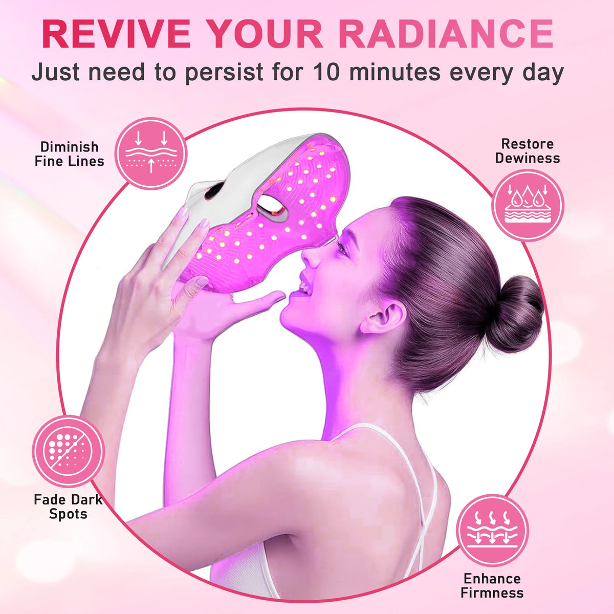 7-Color LED Photon Facial Mask for Skin Rejuvenation and Anti-Aging