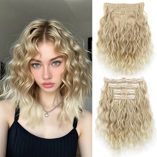 Curly Clip-In Hair Extensions for Instant Volume