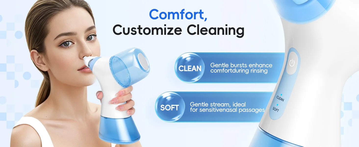 Electric Nasal Irrigation System for Sinus Congestion and Allergy Relief - 13
