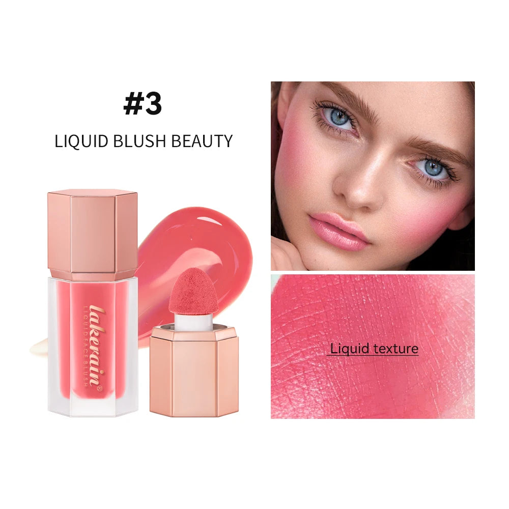 Waterproof Liquid Blush with Built-in Applicator for Natural Matte Finish - 20