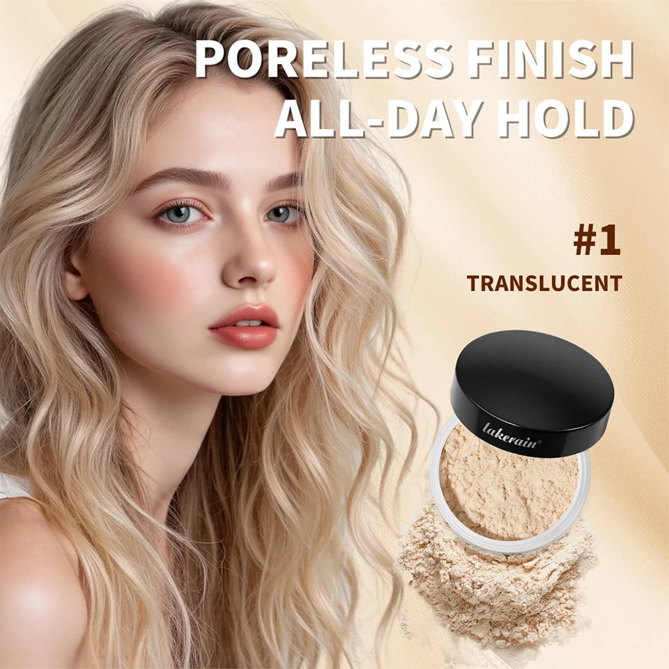 Translucent Loose Setting Powder for Flawless Matte Makeup Finish