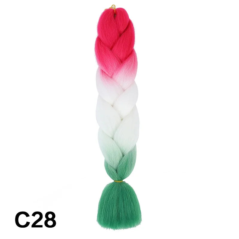 24-Inch Ombre Jumbo Braiding Hair Extensions - 38