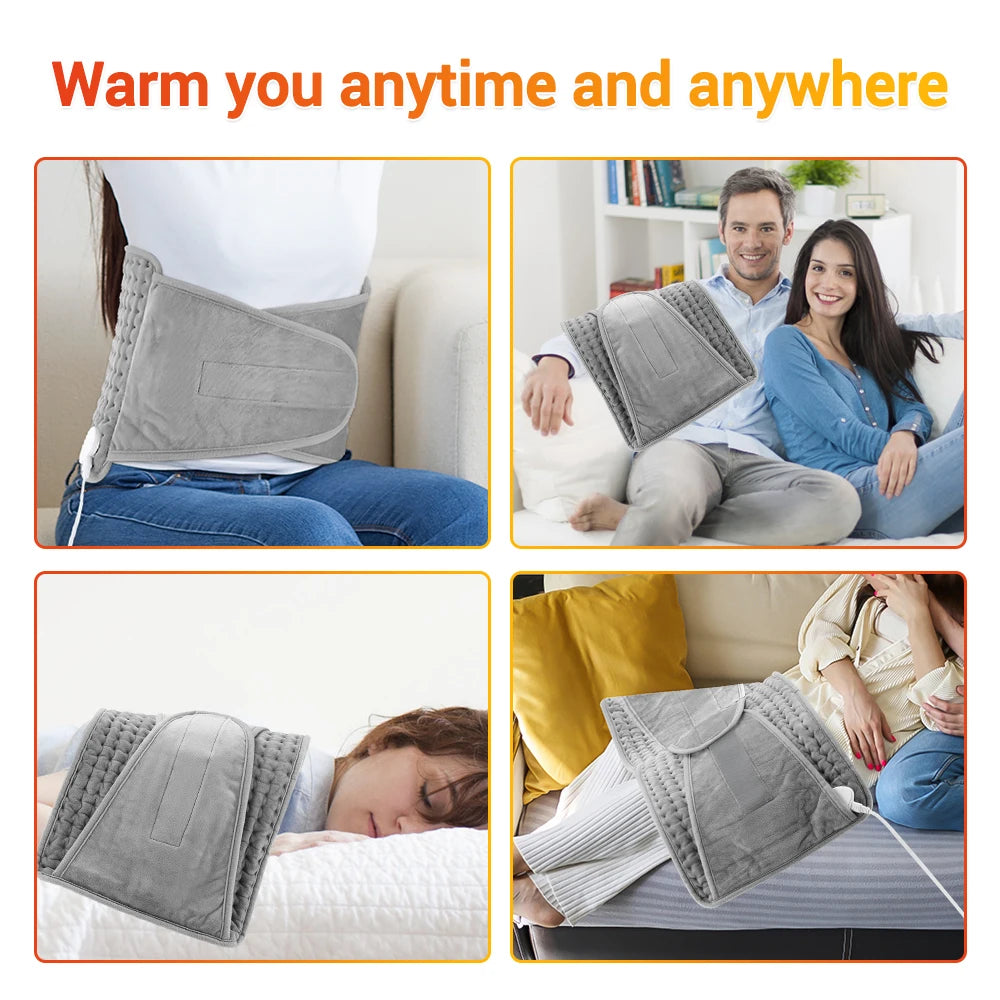 Electric Heated Waist and Back Relief Wrap with Adjustable Settings