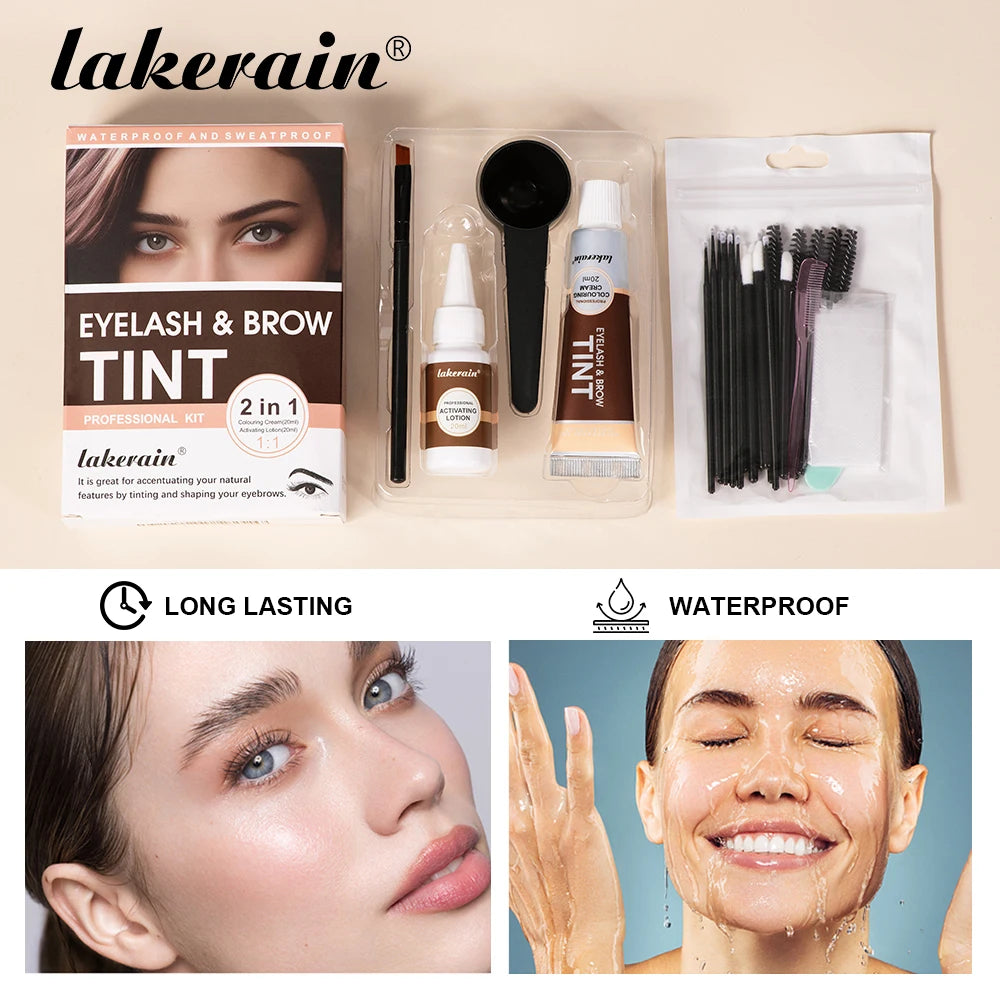 Professional Eyelash and Eyebrow Tinting Kit for Long Lasting Color - 3