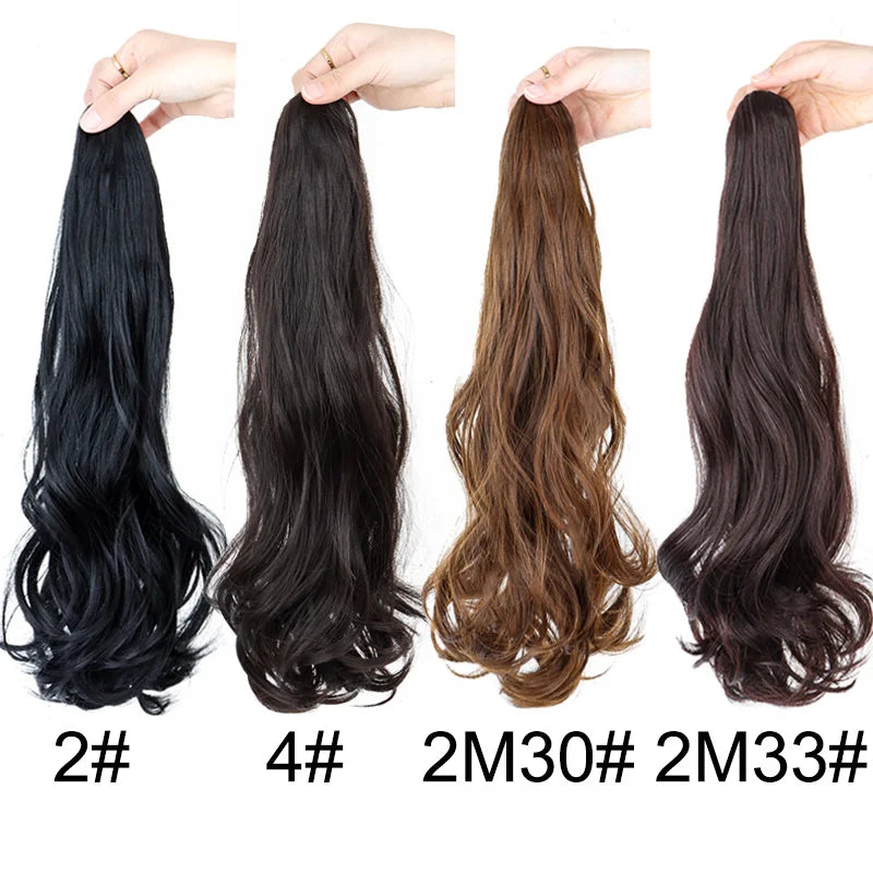 18-Inch Wavy Claw Clip Ponytail Hair Extension