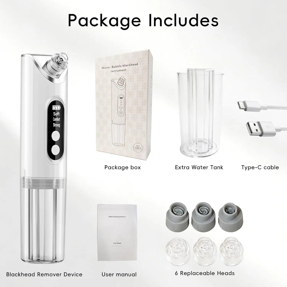 Electric Pore Vacuum and Blackhead Remover for Deep Facial Cleansing