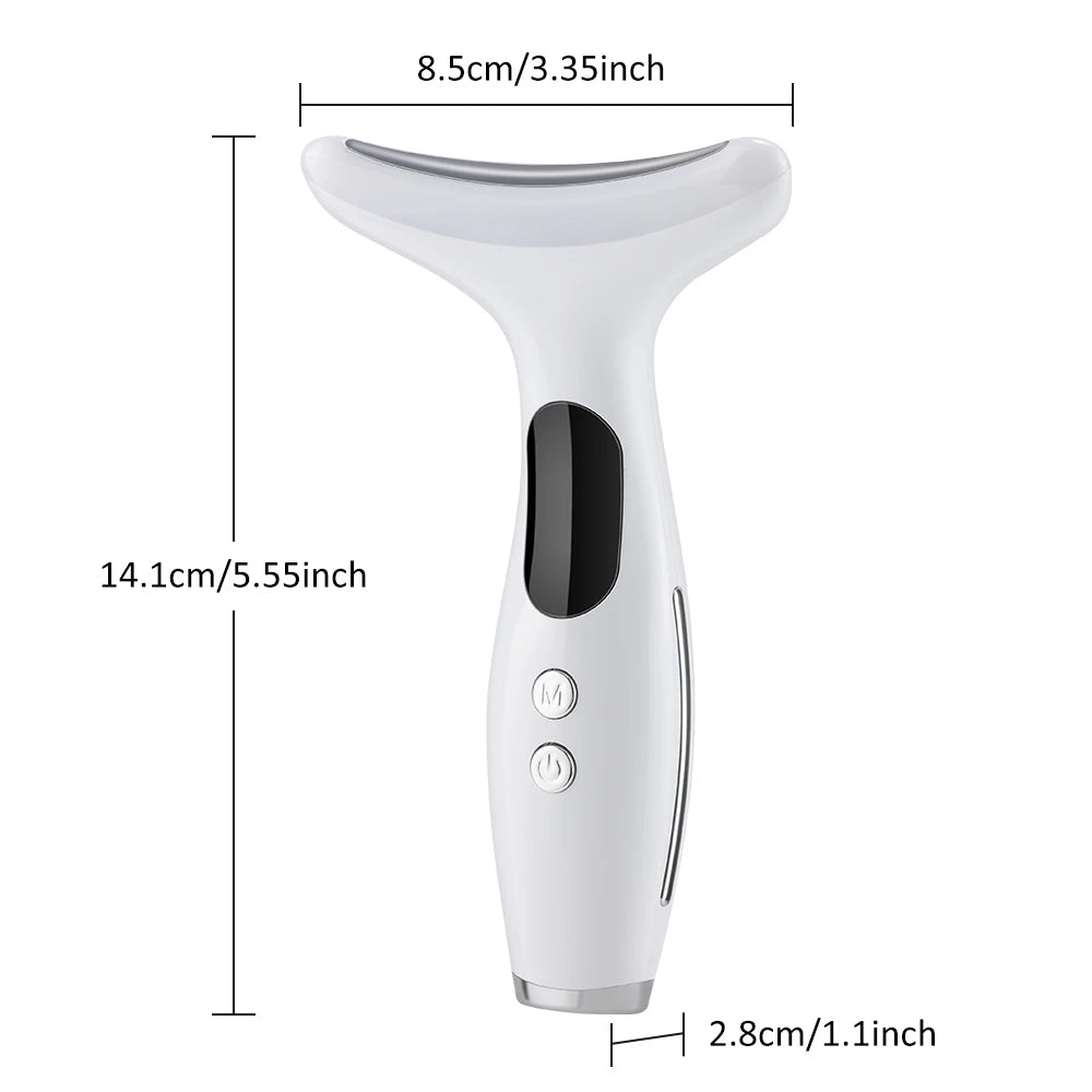 7-Color LED Neck and Face Lifting Massager for Skin Tightening