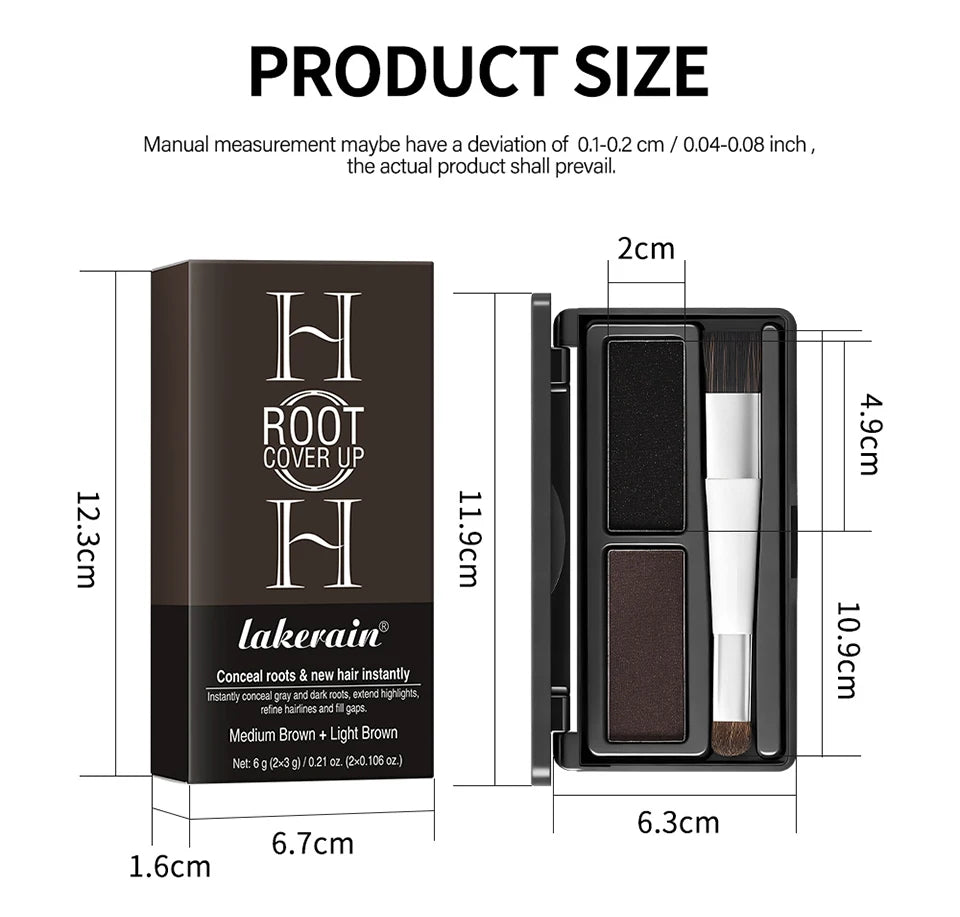 Waterproof Hairline Shadow and Root Cover Up Powder Palette - 18