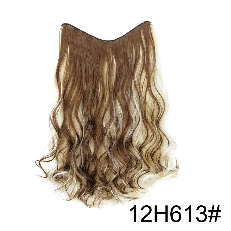 20-Inch V-Shaped Wavy Clip-In Hair Extensions - 12