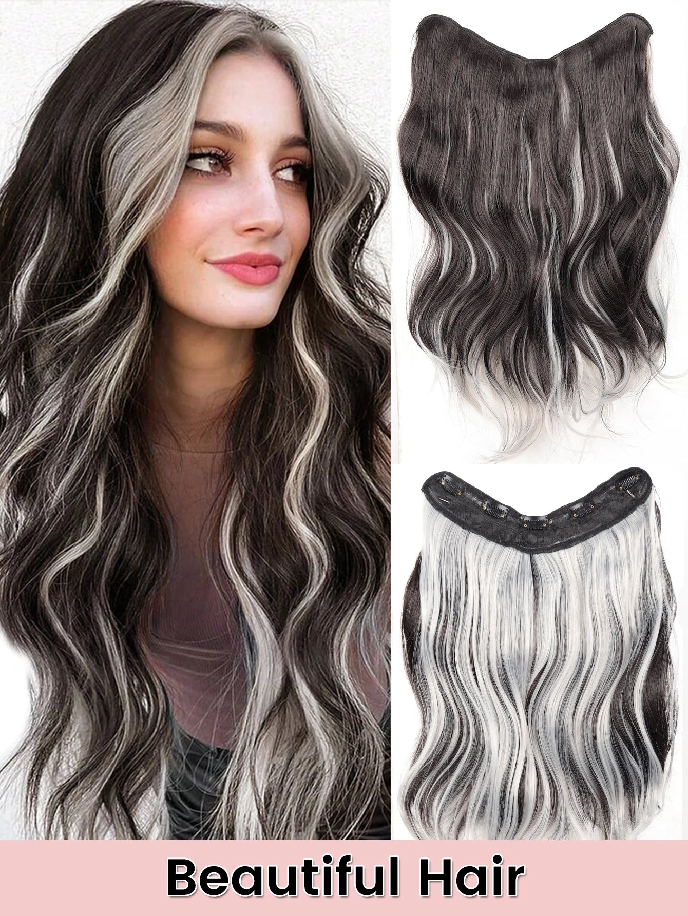 Wavy Clip-In Hair Extensions for Voluminous Curls - 7
