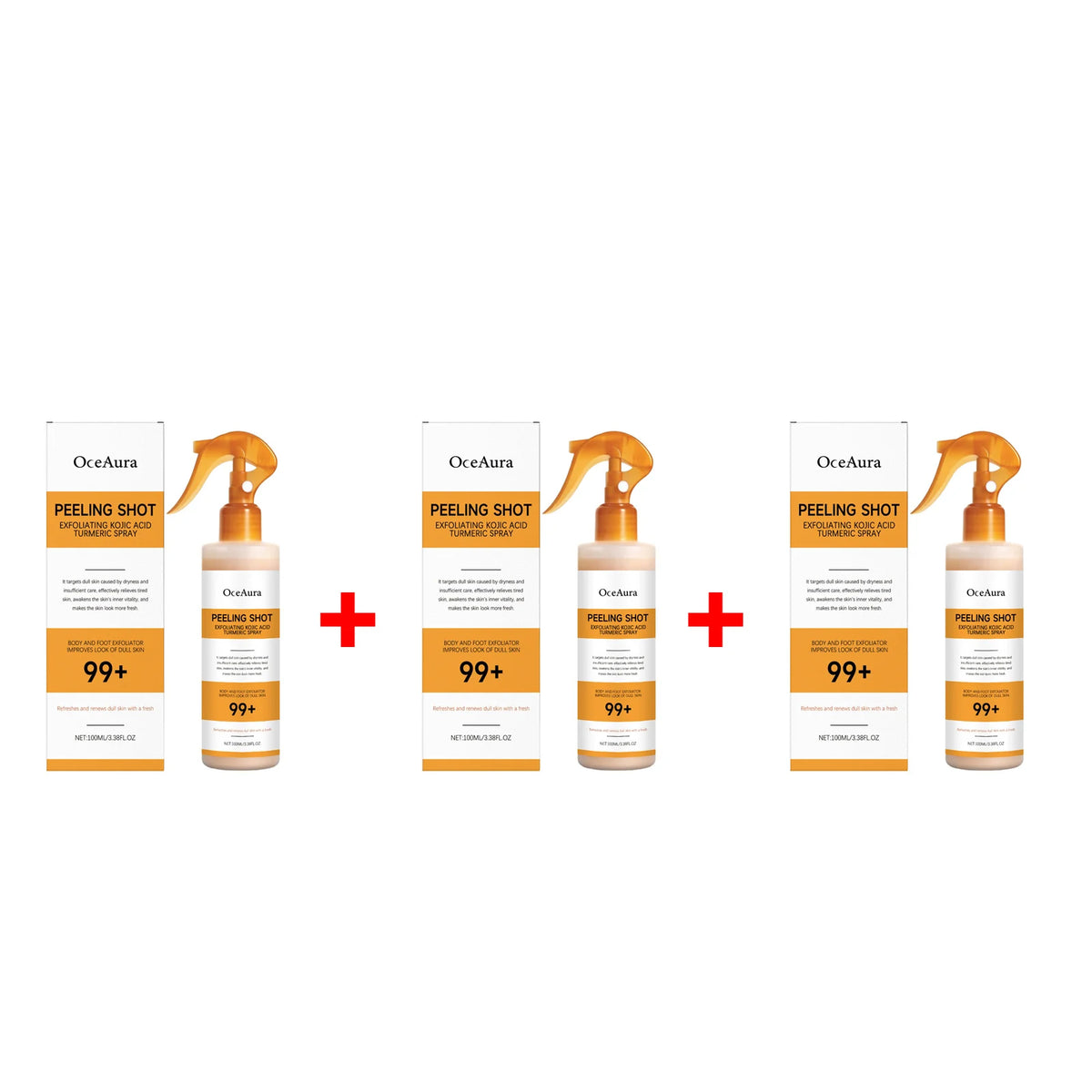 Exfoliating Body and Foot Peeling Spray for Smoother Brighter Skin