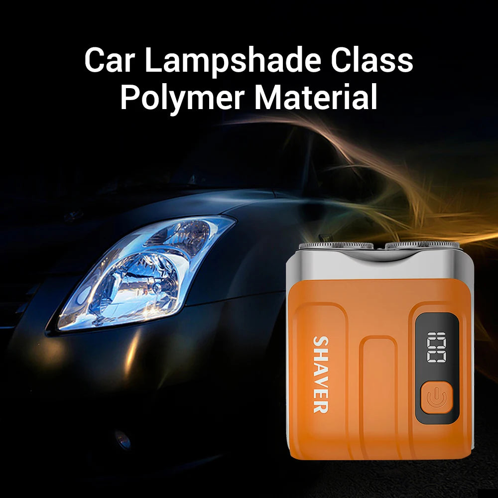 Portable Dual-Head Electric Shaver for Men with LED Battery Display - 8