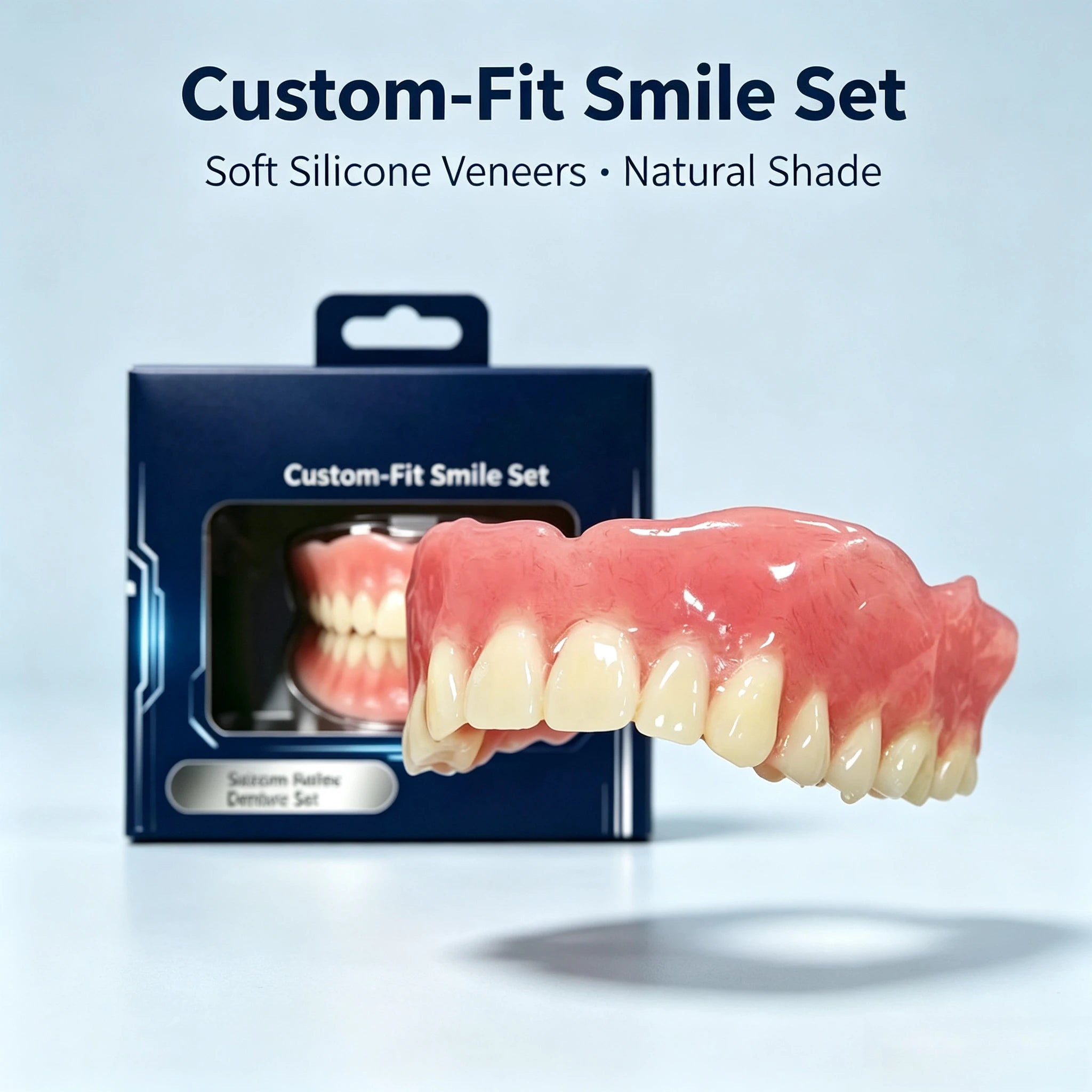 Custom-Fit Silicone Cosmetic Veneers for a Confident Smile - 1