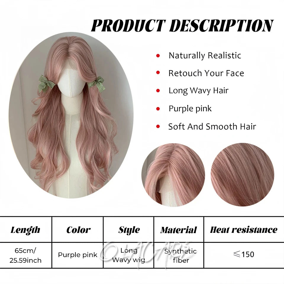 Long Straight Synthetic Wig with Bangs for Cosplay and Parties