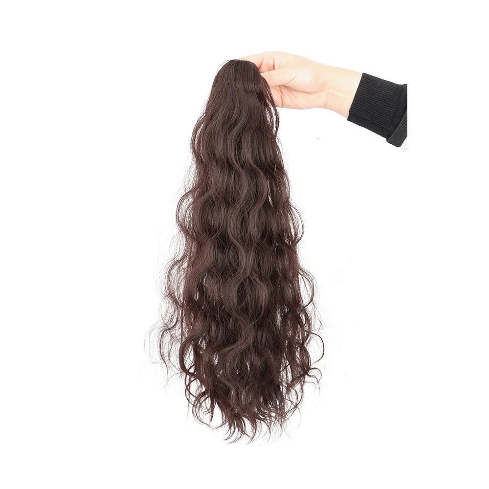 Wavy Claw Clip Ponytail Hair Extension - 15