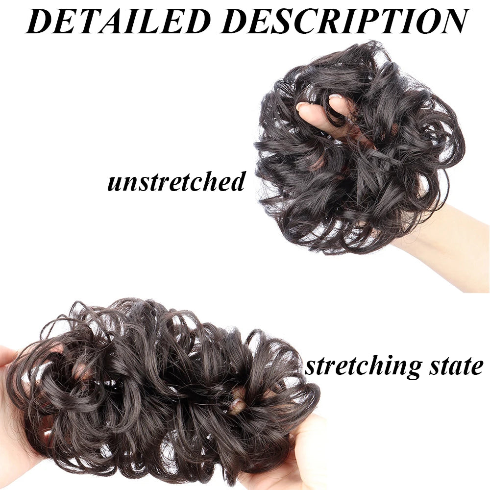 Wavy Curly Messy Hair Bun for Quick Elegant Hairstyles - 2