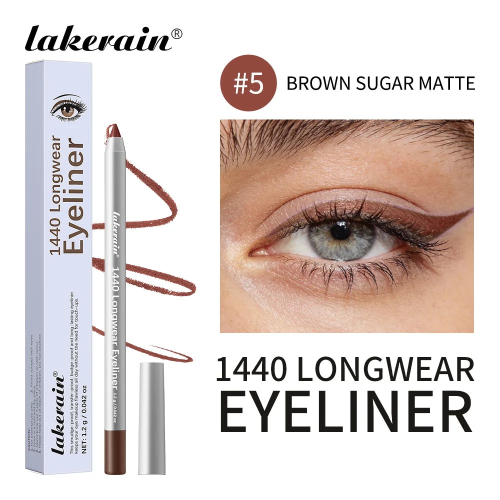 Waterproof Long-Lasting Smudge-Proof Eyeliner Pencil for All Day Wear