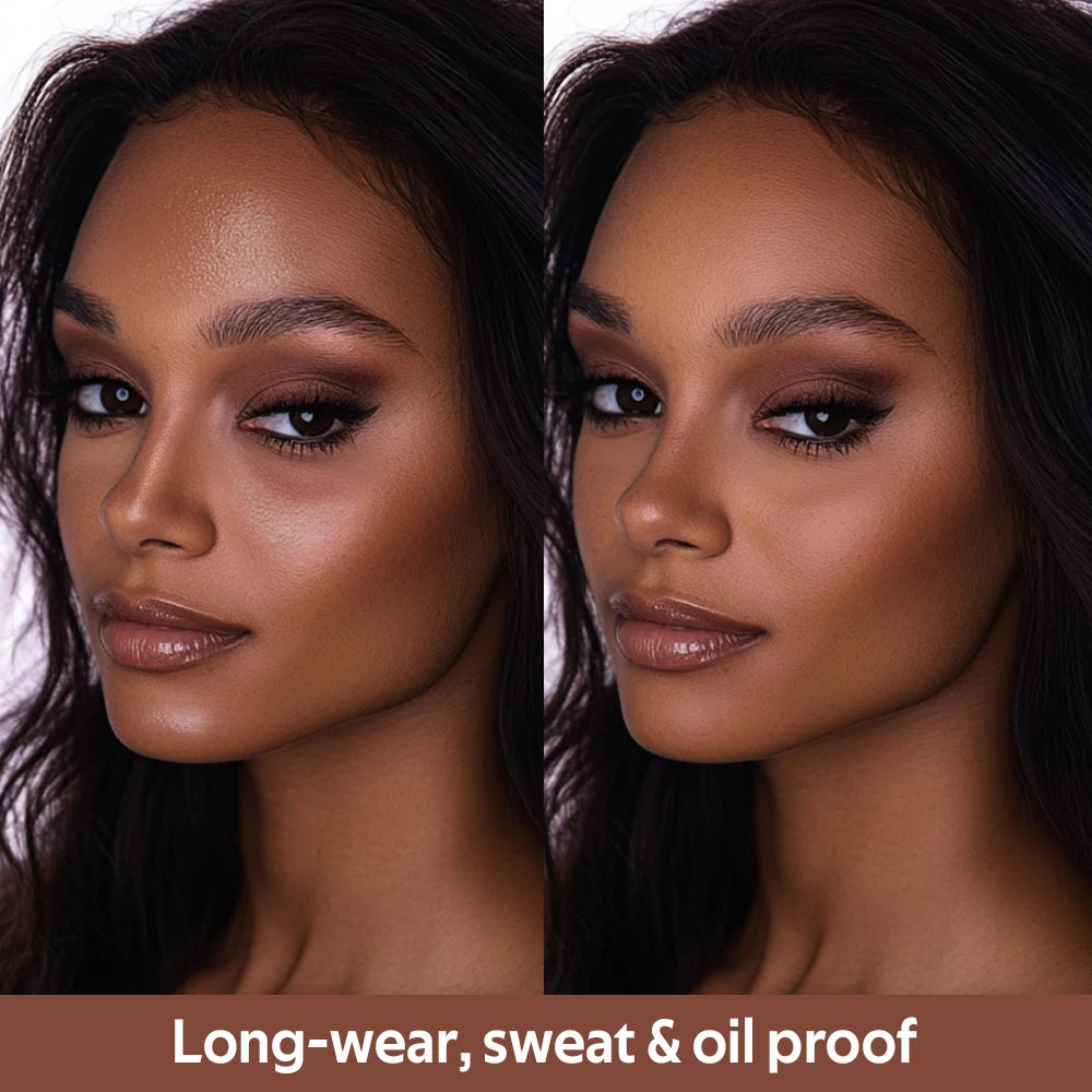Long-Lasting Matte Bronzer Powder for Face Contouring and Shading - 26