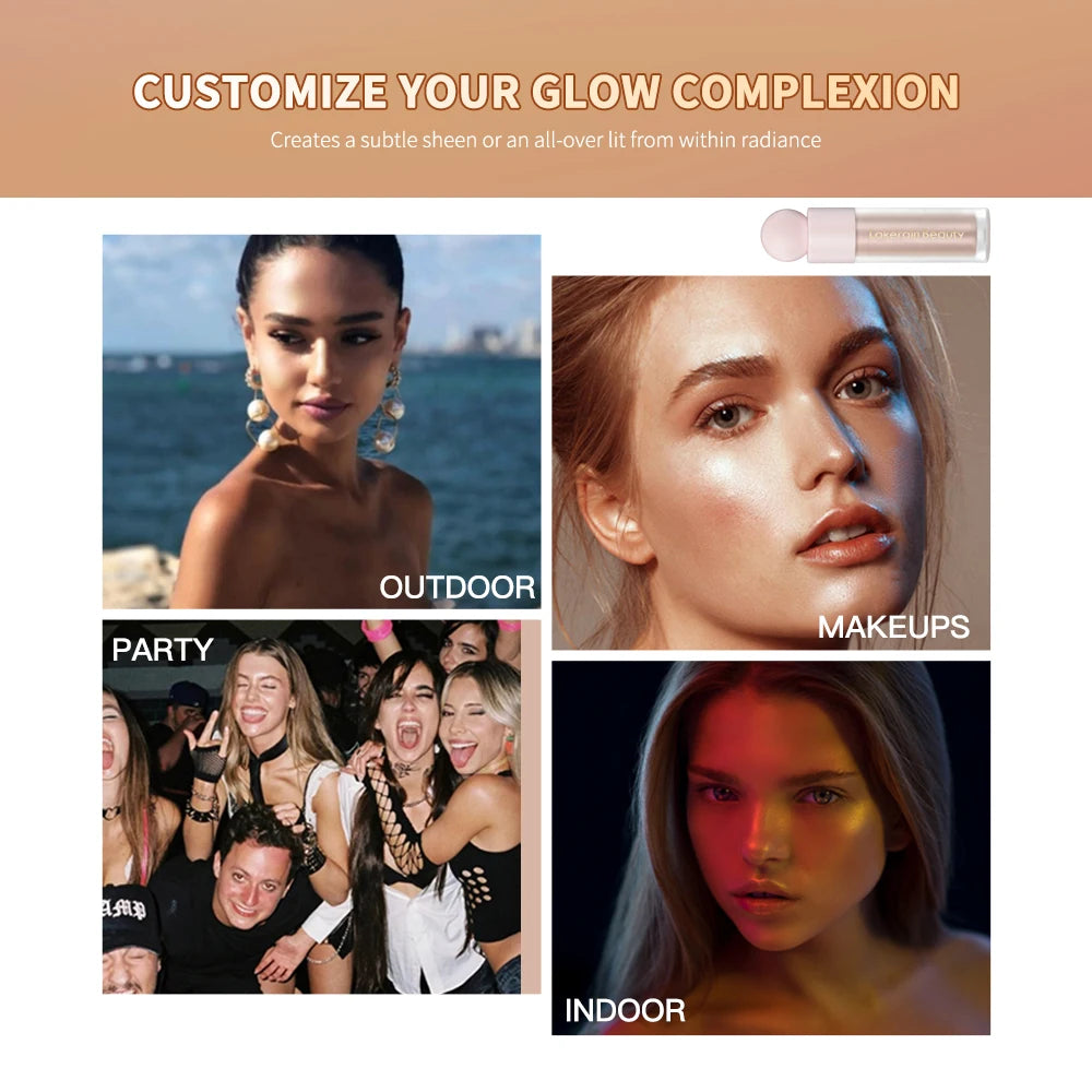 Liquid Highlighter for Radiant Glow and Natural Brightened Skin Finish