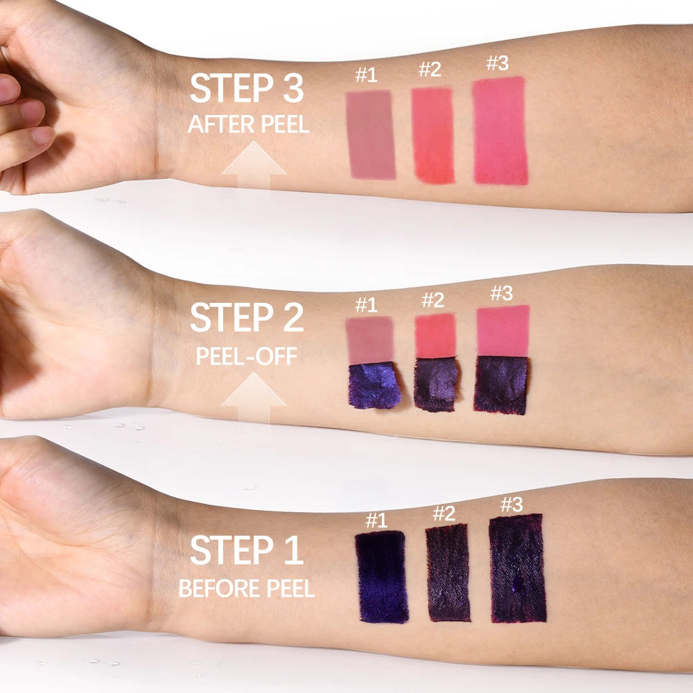 Waterproof Peel-Off Lip Stain for Long-Lasting Matte Color - 2
