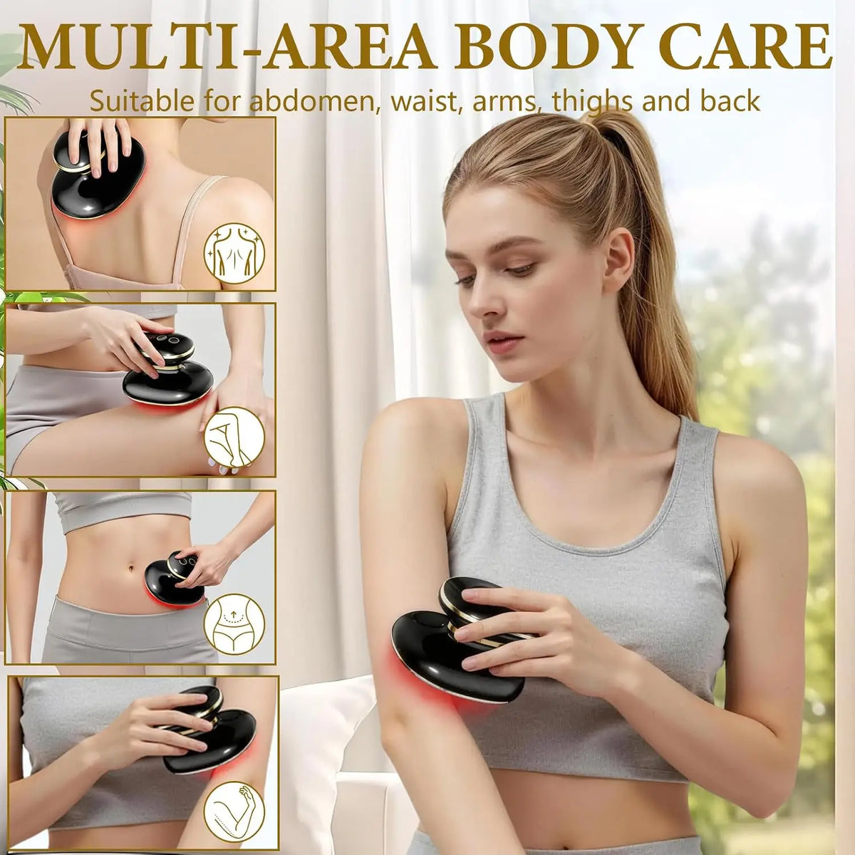 4-in-1 LED Body Sculpting and Cellulite Massager for Home Skin Tightening