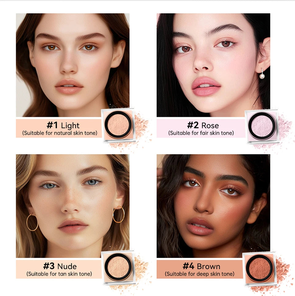 Matte Loose Baking and Setting Powder for Oil Control and Smooth Finish