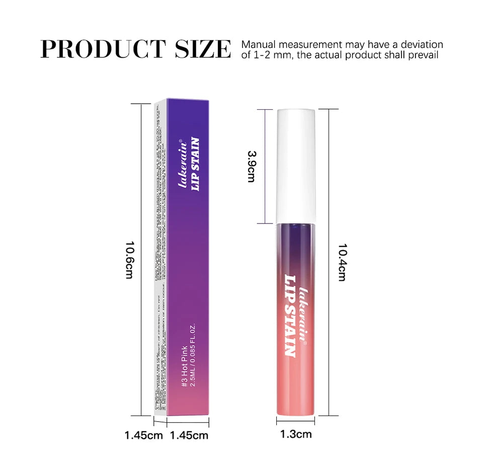 Long-Lasting Peel-Off Lip Stain for Waterproof Smudge-Proof Color - 16