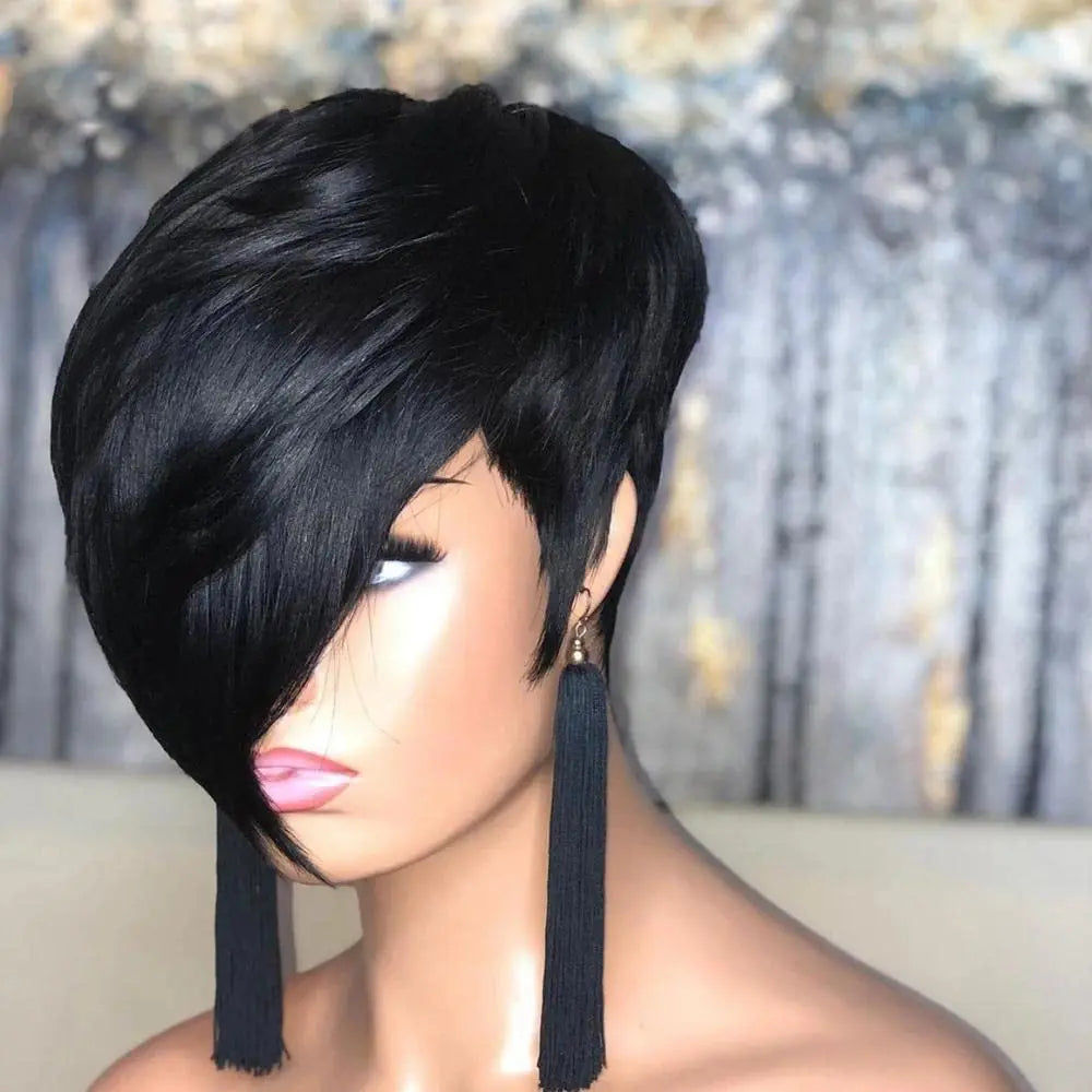 Short Layered Pixie Cut Wig for Women