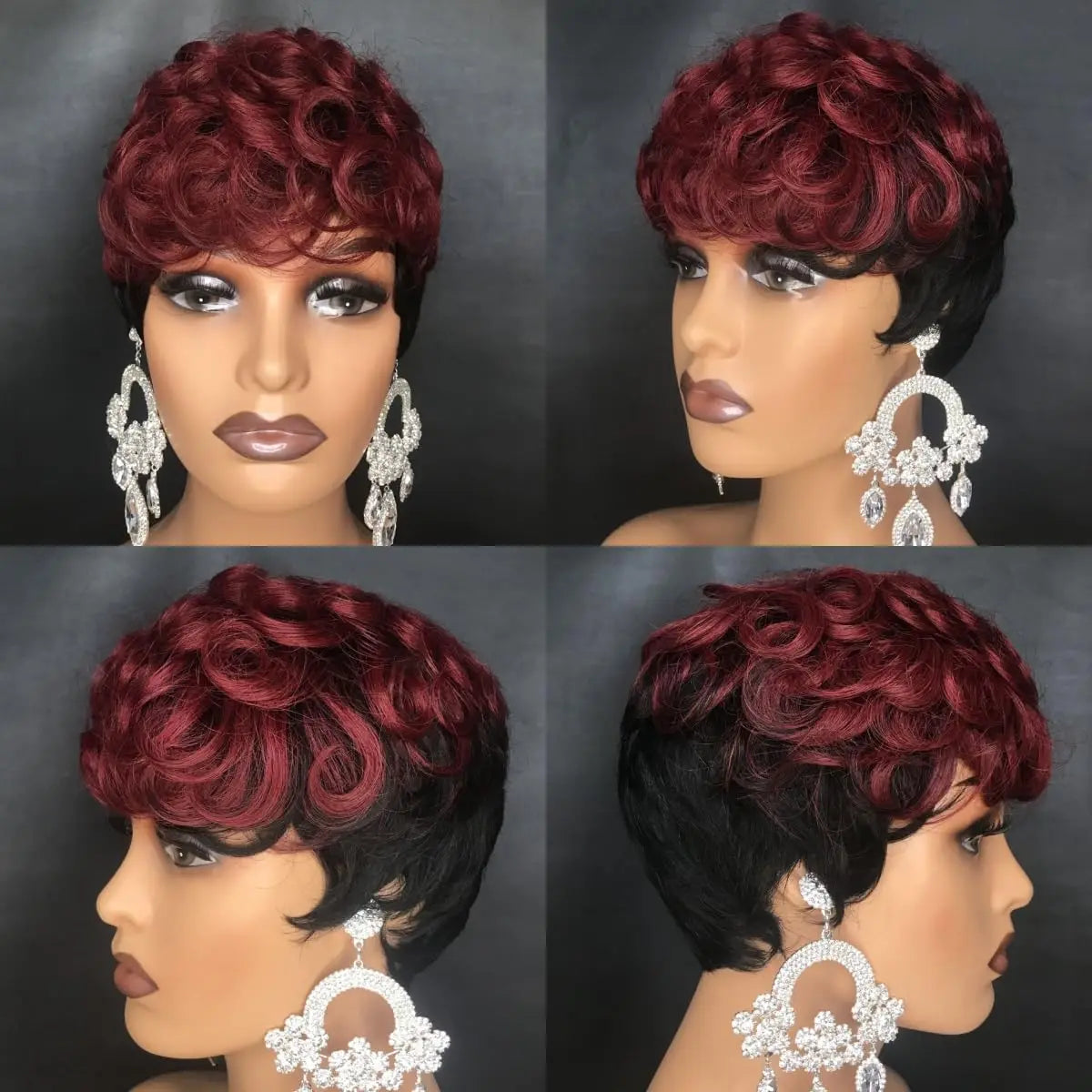 Short Curly Pixie Cut Wig for Women - 20