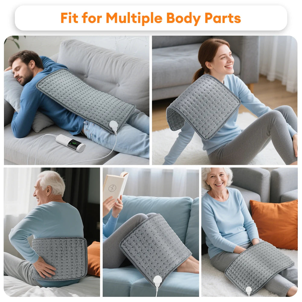 Electric Heating Pad for Muscle Pain Relief and Relaxation