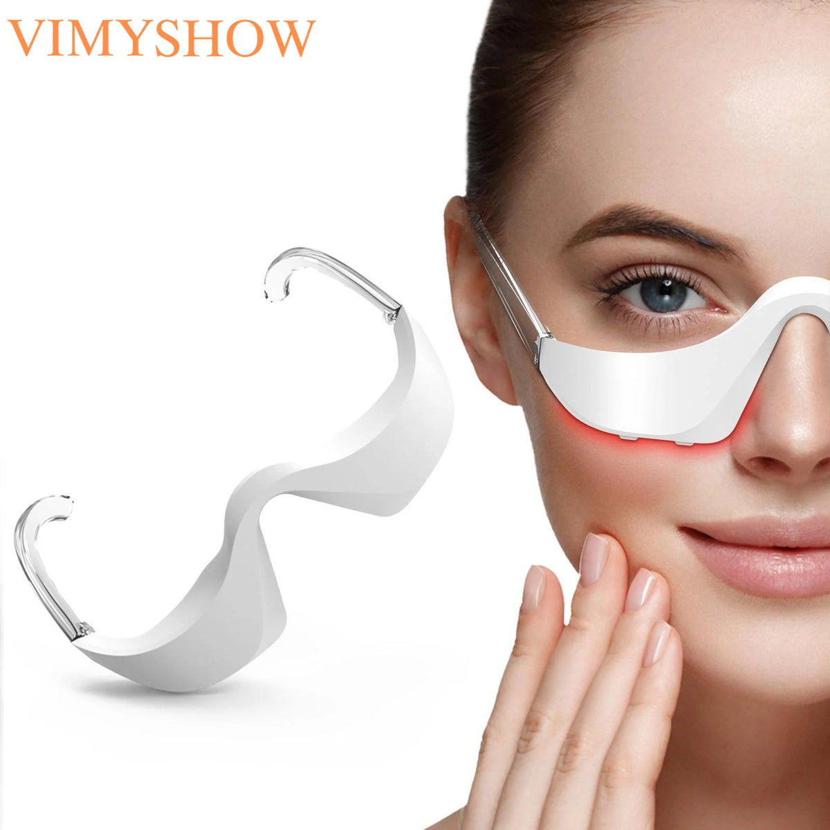 LED Red Light Eye Massager for Dark Circles and Puffiness Reduction